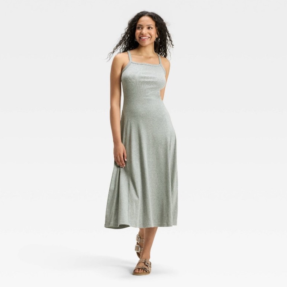 Heather Gray Midi Dress